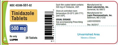 20 Tablets 500 mg